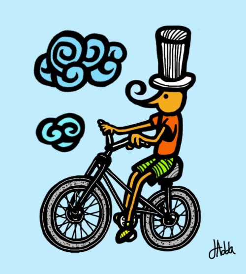 daddarte:Bicycle, pen, 2013