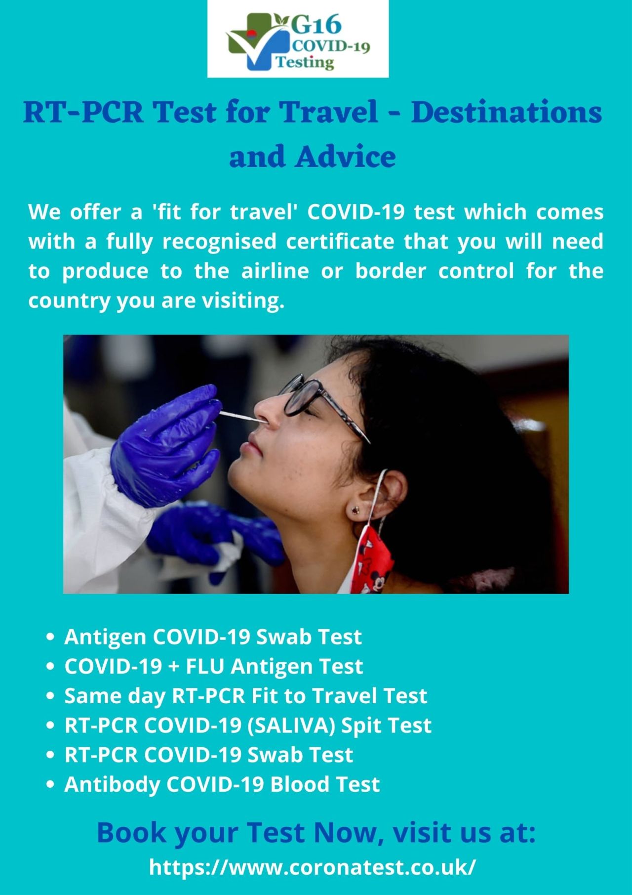 rt pcr test for travel cvs