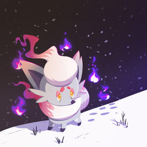 Hisuan Zorua its the cutest. I was practicing getting back into painting so I made this.