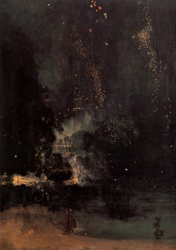 balgaburok:  James Whistler, Nocturne in Black and Gold, the Falling Rocket 