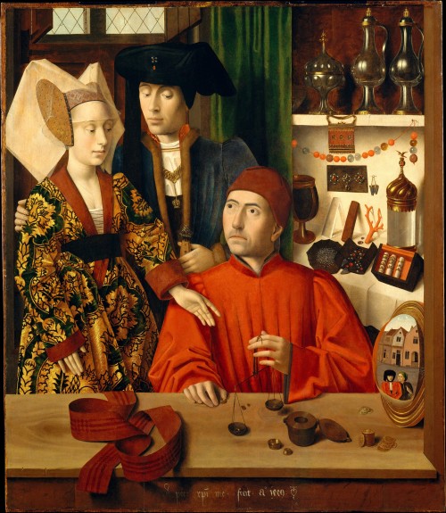 Petrus Christus, A Goldsmith in his Shop, 1449, 100 x 86 cm, New York, The Metropolitan Museum of Ar