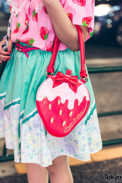 tokyo-fashion:19-year-old Japanese fashion student Giovanni on the street in Harajuku wearing a kawa