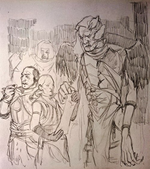 oldstupidtemplar:Dragon age sketches