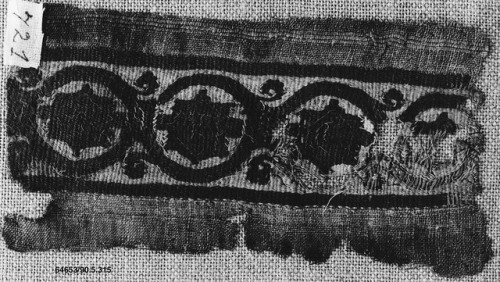 Fragment of a Band via Islamic ArtMedium: Wool, linen; plain weave, tapestry weaveGift of George F. 