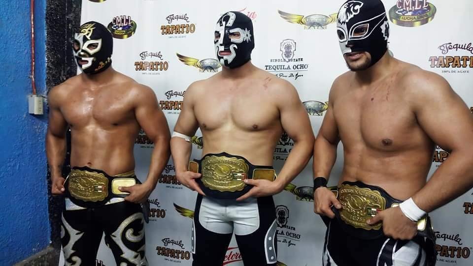 a-luchadork:  The boys retained their championship last night against Esfinge, Triton