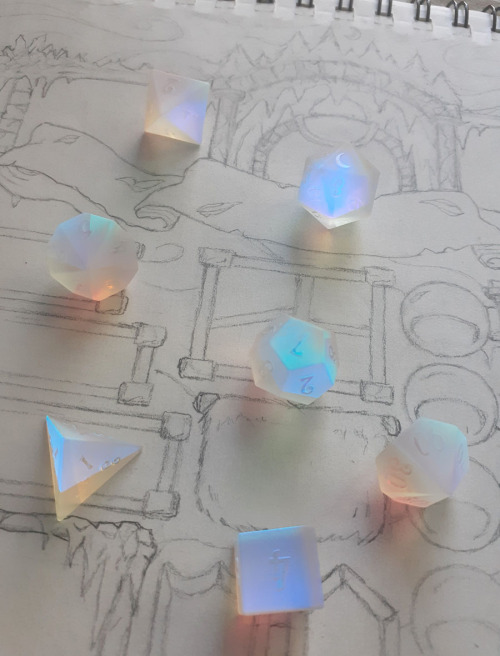 Look at these DICE! Frosted dichroic glass from @urwizards  arrived today! Perfection. Also a sneak 