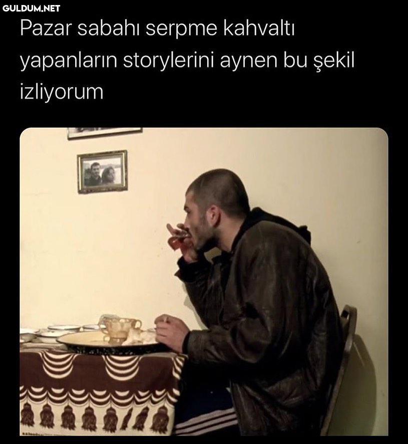 Pazar sabahı serpme...