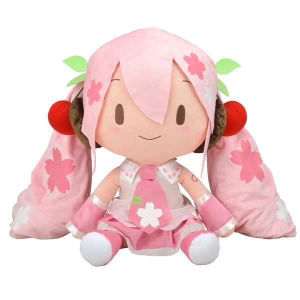 Vocaloid Sakura Miku Mega Jumbo Nesoberi Big Plush Doll Hatsune Cherry Blossoms