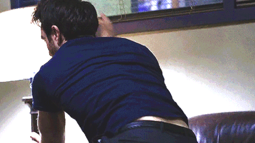When Matt's Way-too-small Shirt Rucks Up And Shows His Slutty Waist