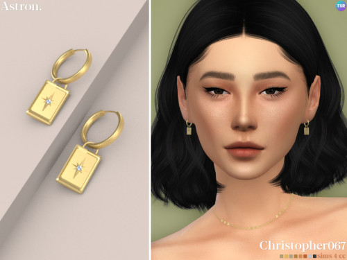 emilyccfinds:  Chalet Earrings by christopher067Created for: The Sims 4 This is a gorgeous set of sm