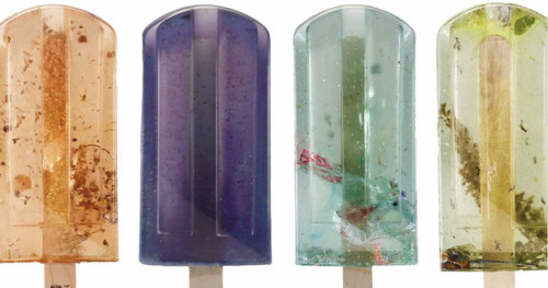 itscolossal:Polluted Water Popsicles: Faux Frozen Treats Highlight Taiwan’s Water Pollution Problem 