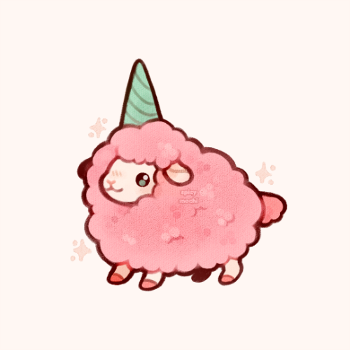 cotton candy sheep