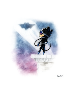 thehappysorceress:Catwoman by Ben Byrd