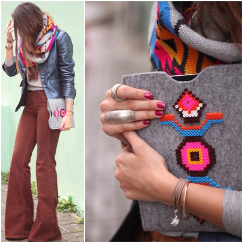 DIY Inspiration: Perler Beads Embellished iPad Case from Aydan &amp; Derya. Aydan was inspired by Tu