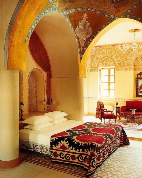 The Ottoman Room from Luxor’s Al Moudira Hotel. The name means ‘the lady boss’ in 