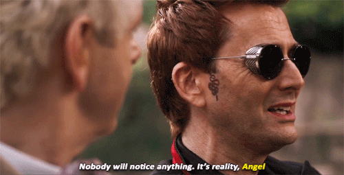 schneidery:crowley + calling aziraphale ‘angel’