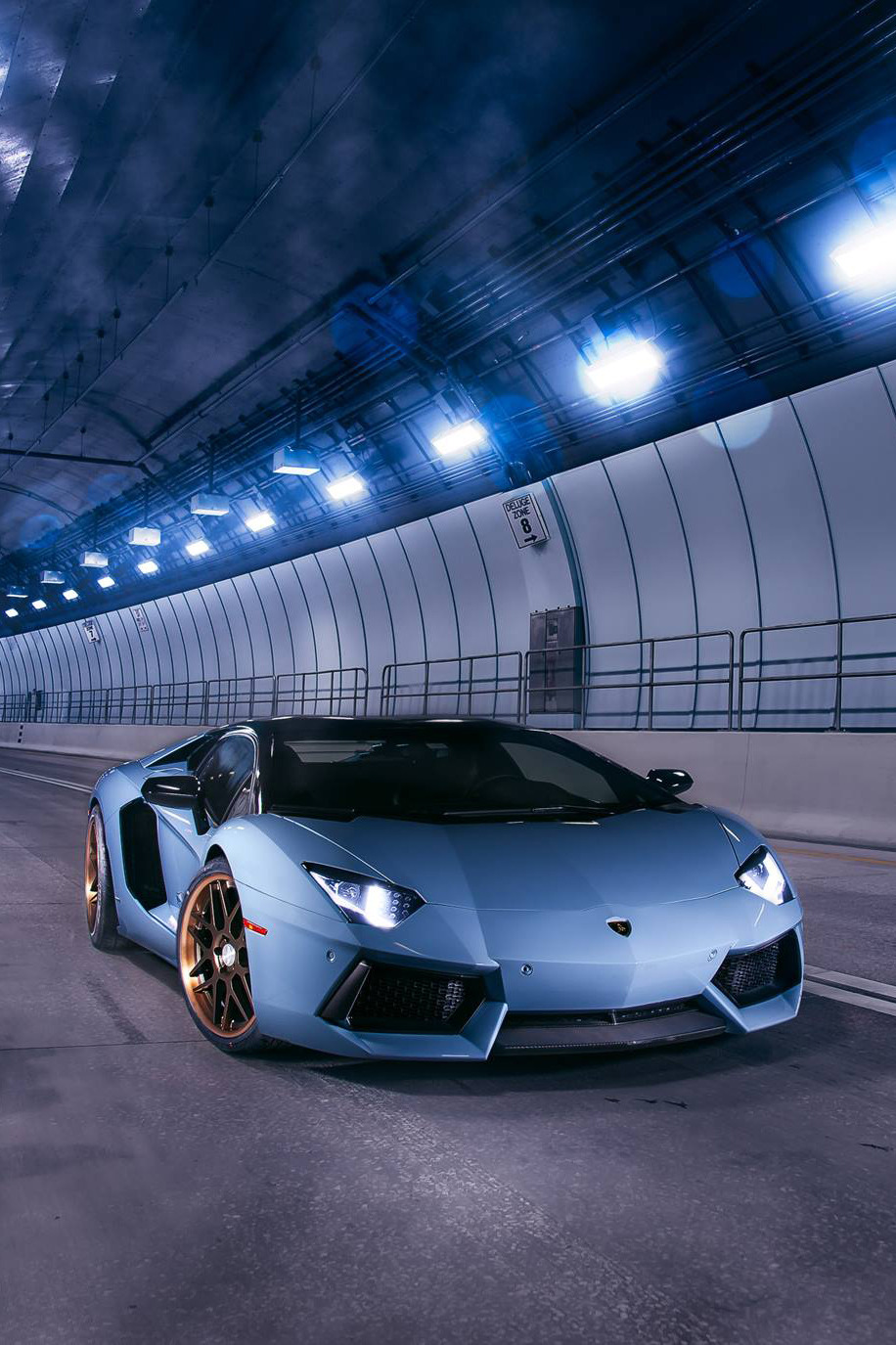 javysb:  Aventador at Miami Tunnel by Jonathan Camere