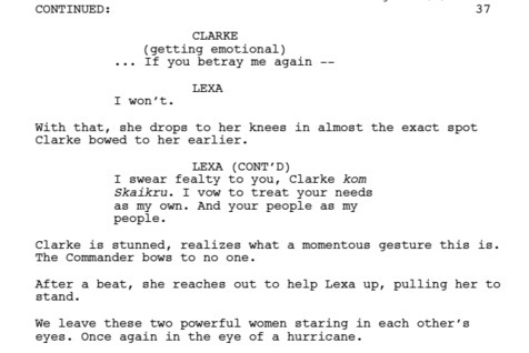 Hey, guys!Thanks again for watching with us last night– it was da BOMB.  (Too soon?  Too lame?  Both?)Regardless, to thank you, here’s an excerpt from the episode’s script (written by Kim Shumway).  Enjoy!Thanks again for being such great