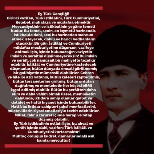 GENÇLİĞE HİTABE | Mustafa Kemal Atatürk
20 Ekim 1927 #MustafaKemalAtatürk #Atatürk (Turkiye Cumhuriyeti)