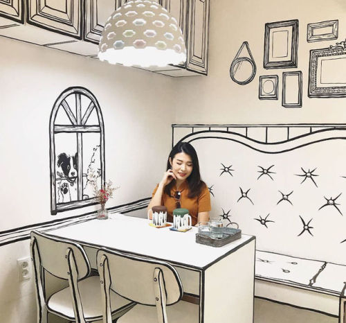 theonlymagicleftisart:Amazing Café In Seoulby Lee Jong-suk and Han Hyo-joo“This ca