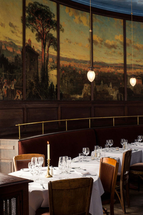 the-velvet-year: Brasserie Excelsior, Reims | Design by The Guild of Saint Luke. Photography by Oska