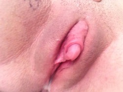 worthlesscuntslut:  baby’s desperate pussyhole needs cock so bad it’s leaking