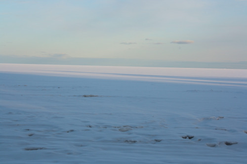 Purple Tundra A frozen Lake Huron