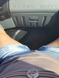 sexyasstexas:  His hot wife… another road trip…  Love the pendant Definitely got a nice ass