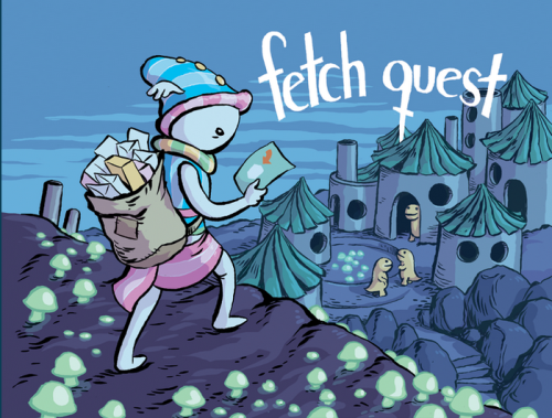evandahm:pxscomics:Fetch Quest Page 1 - written by poinko and drawn by evandahm!I drew this! It’s se