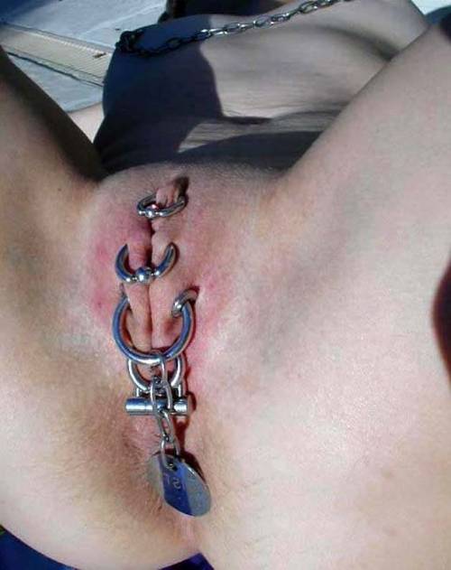 pussymodsgaloreA photo set illustrating examples of chastity piercing where pierced labia are joined by rings or barbells to close the pussy. A number of these have previously been posted on PMG as individual photos.