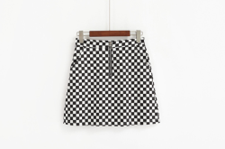 littlealienproducts:Checkered Skirt ♡