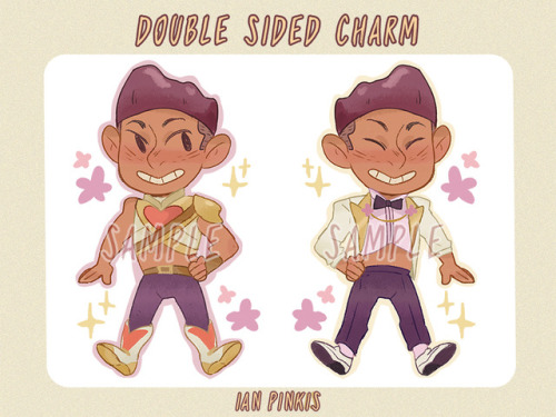 ianpinkisart: Here is my preview and charm design for @bow-zine !! I loved drawing my boy, check the