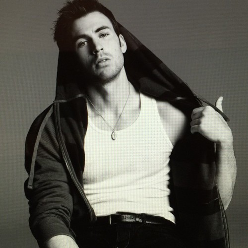 inezandvinoodh: It’s gorgeous men week!! From our archive our portrait of a baby #chrisevans #