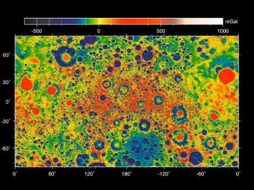 quantum-questions:Mapping the Moon’s GravityThese images represent the strength of gravity of the Mo