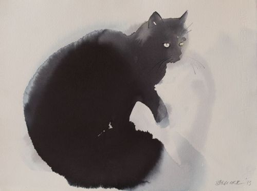 Cat illustrations by Endre Penovác. Ink.| Exquisite art, 500 days a year. |