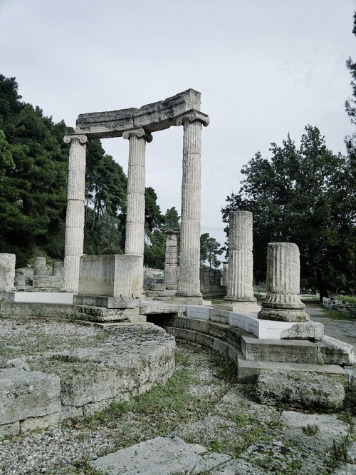 julius-caesars:The Philippeion at Olympia.