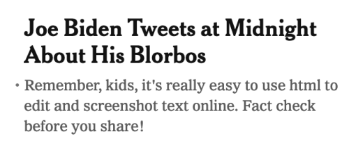 This has been a psa[Image 1: A screenshot of an edited headline from the New York Times which reads,