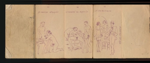 a Belgian post WWII erotic folding comic …