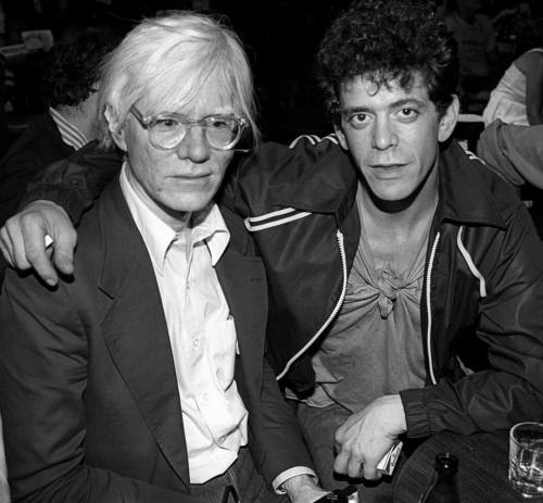 Andy Warhol (August 6, 1928 - February 22, 1987) and Lou Reed (March 2, 1942 - October 27, 2013), Ne