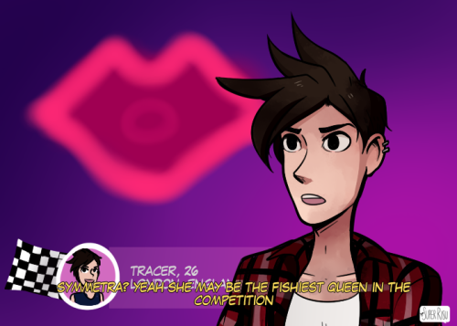 superrisu: (Part 1) Part 2 of Sombra’s Drag Race.Tracer it’s time for you to LIP SYNC, FOR YOUR LIFE.———————————————————-  Patreon ¦ Commissions ¦ Donate ¦ Shop ¦ Twitter ¦ Facebook 