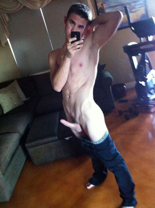 thecircumcisedmaleobsession:  19 year old straight CUTIE from Los Angeles, CA A nice sized cock for his lean, muscular build. A ! 