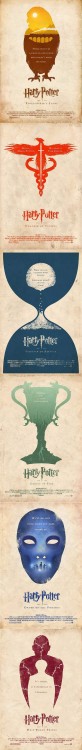 Some alternative poster versions of Harry Potter movies