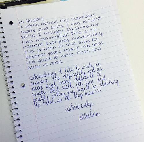 onesubsjourney: boredpanda: Perfect Handwriting Examples That’ll Give You An Eyegasm Literal p