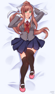 5-ishart:  A double Monika commission!Support Me | Commission Info | Twitter