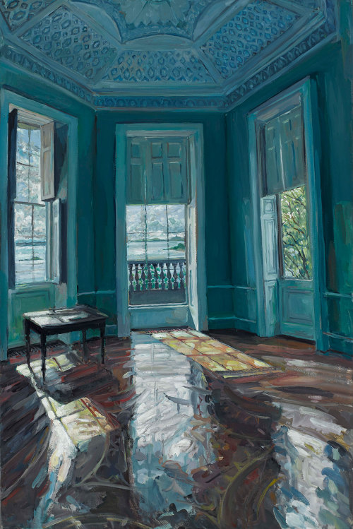 urgetocreate:Hector McDonnell, Temple of the Winds, Mount Stewart, 2015, Oil on canvas