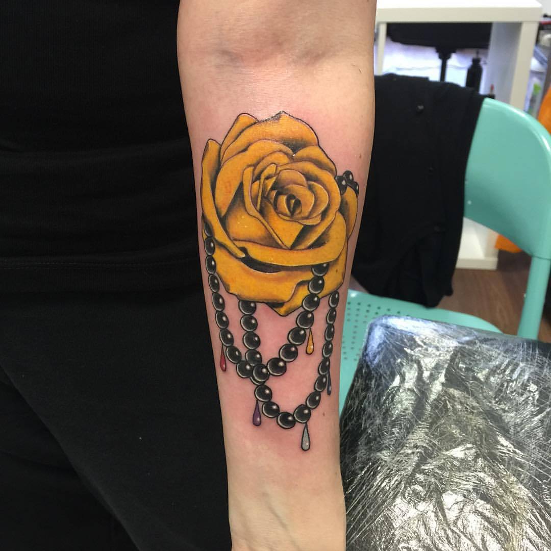 5 hours well spent on this rose tattoo tattooed this yellow rose on  Tertia today yellow roses were her dads favorite roses her whole arm  a  By Memories Inked tattoosbrakpan  Facebook