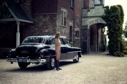 She and the car await inspection. If they pass, she will take me for a drive. If they fail, she will be running behind the car chained by her wrists. I put my white gloves on, and run a finger over the bonnet&hellip;