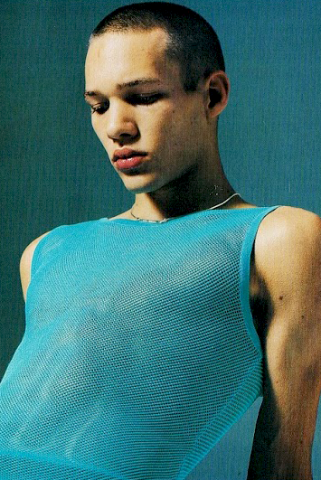 prominent-nipple:  Attitude #58, 1999Paul Hamy wearing YSL Rive Gauche Homme by Hedi SlimanePh. Donna Francesca 