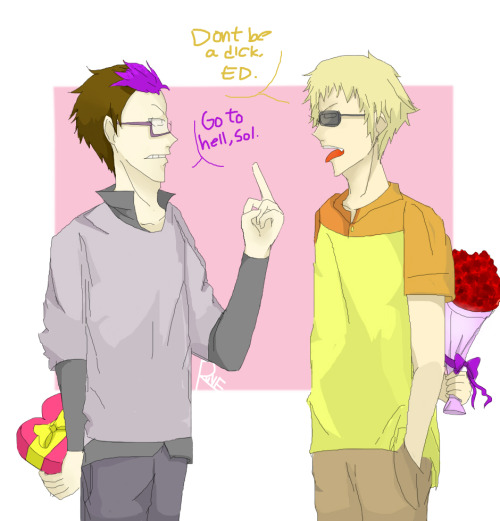 Oh Stop It You Two. At Least Be Honest In This Valentine Day Lollollol!!