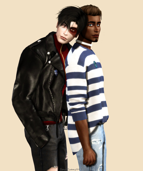 Zuko x SokkaMale Hair 01 @ddsims // OS0917 hair @wingssims // Fate Zip Up Top @pralinesims // Leathe